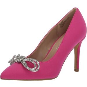 BCBGeneration Anna Pink Fuchsia Stiletto Pump Heels with Rhinestone Bows Size 8